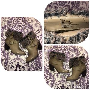 JustFab McKinley Faux Fur Trim Boot VHTF